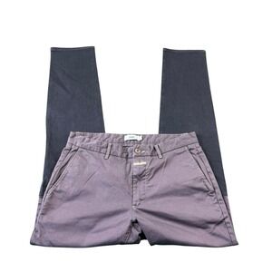 CLOSED Gray Colorblock Heavy Twill Cotton Men’s Chino Pant Size 33x33